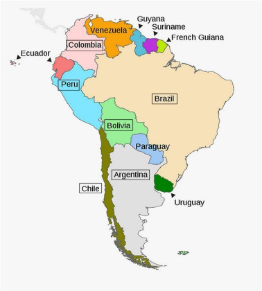 South America Map